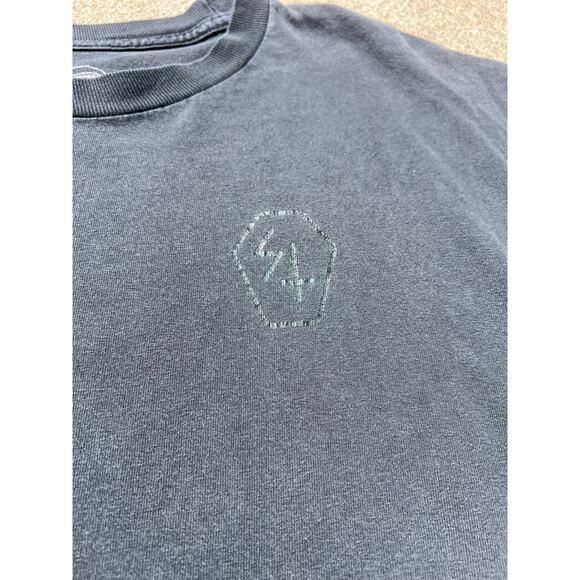 Sketchy Tank Original Shirt Men Sz Large Black Black Printed Cotton Graphic Tee - Picture 3 of 6